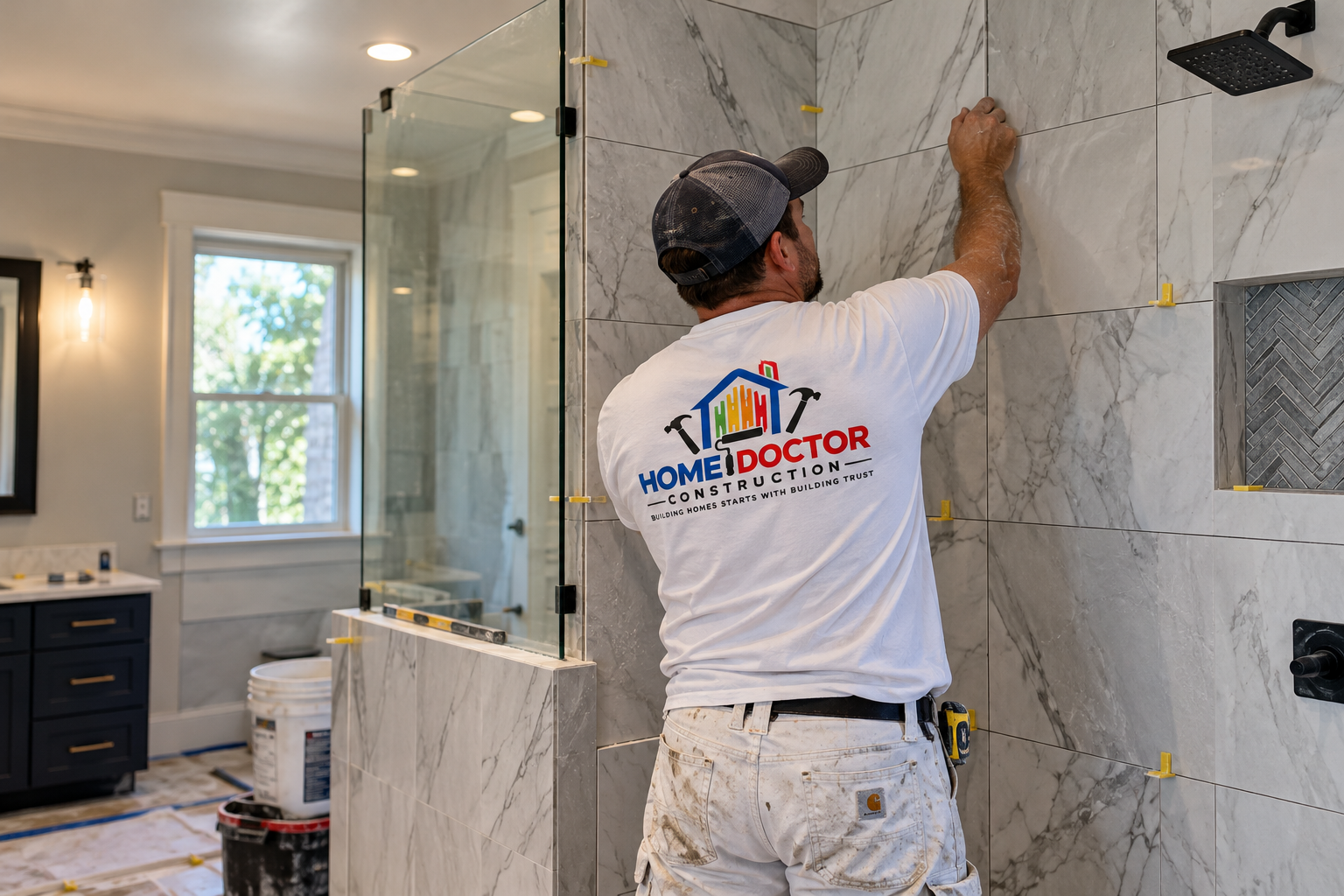 Home Doctor Construction project photography related to What Affects Bathroom Remodeling Cost?