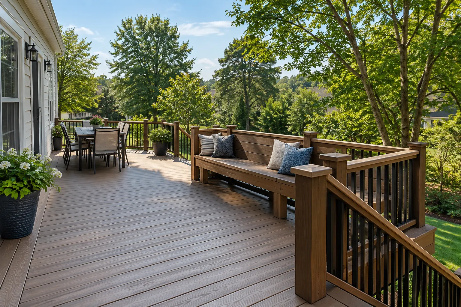 Deck and exterior construction project