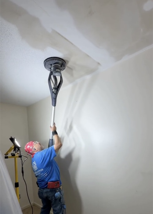 Home Doctor Construction project photography related to Can Painted Popcorn Ceilings Be Removed?