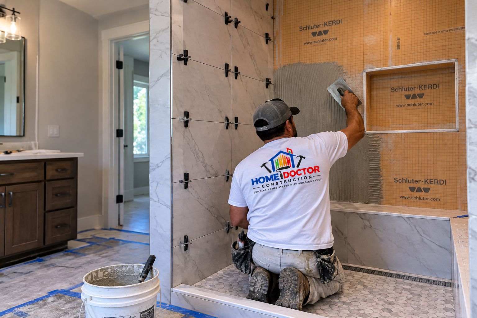 Home Doctor Construction project photography related to Why Shower Waterproofing Matters